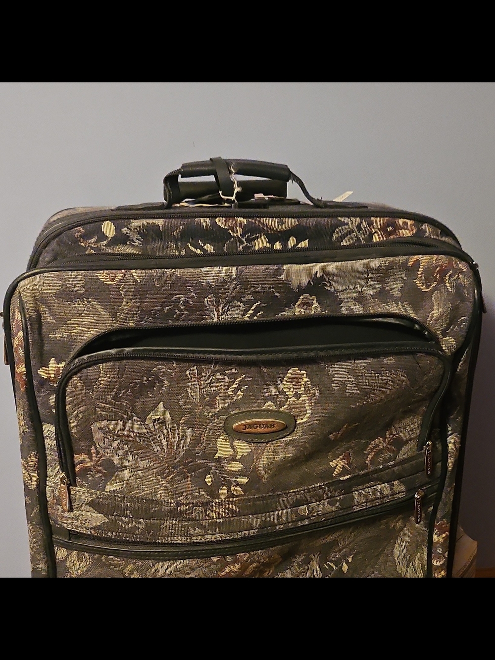 Jacoby Floral-Pattern Travel Carry-On - Olive/Brown